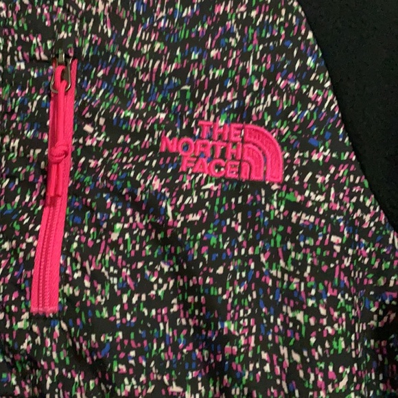 North Face zip up. Fleece. Like new condition. Hardly worn. Multi color. - Picture 2 of 6